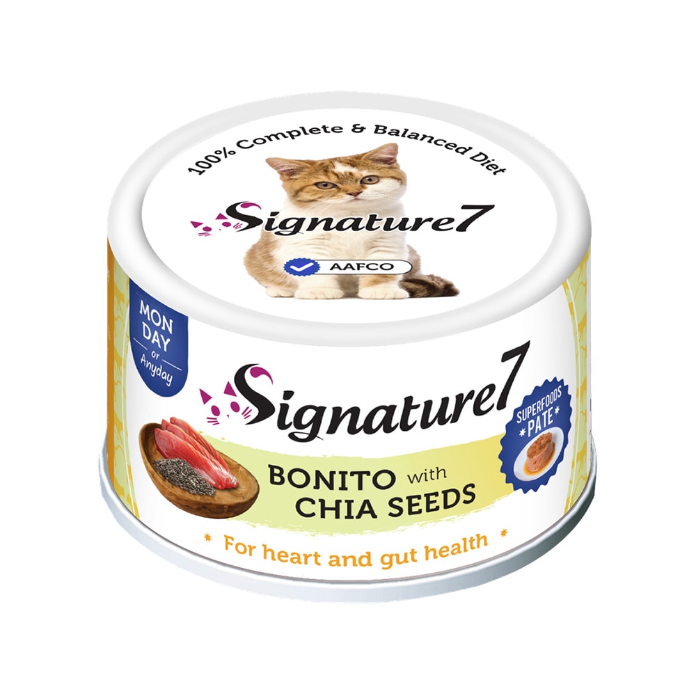 Signature7 Bonito and Chia Seeds Canned Cat Food - 80 g