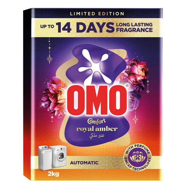 Detergent Powder Low Foam With Comfort Royal Amber Scent