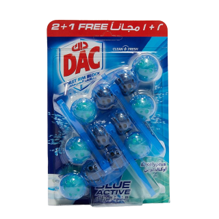 Dac Blue Water Toilet Rim Block Eucalyptus 2+1*150g