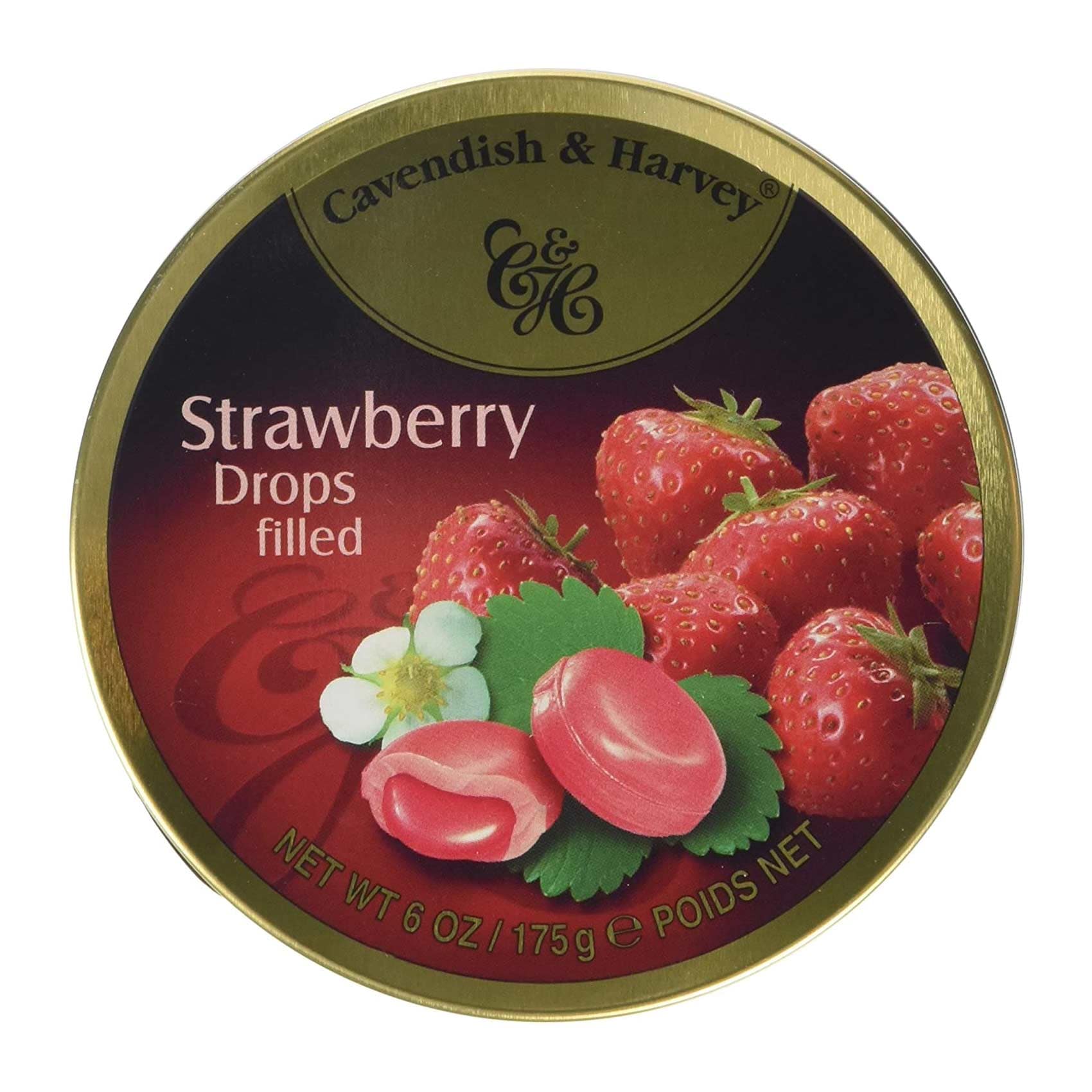 Cavendish & Harvey Strawberry Drops Candies 175g