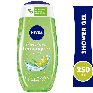 Nivea Lemongrass & Oil Shower Gel Caring Oil Pearls Lemongrass Scent 250ml