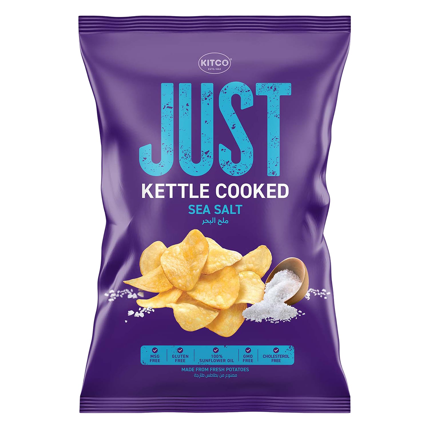 Kitco Just Kettle Cooked Sea Salt Potato Chips 125 g