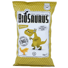 BioSaurus Baked Organic Corn Snack with Cheese 50g