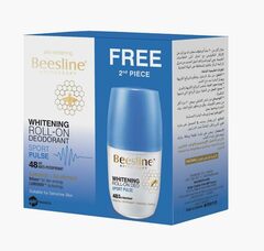 Beesline Natural Whitening Roll-On Deo Sport Pulse 1+1*50ml