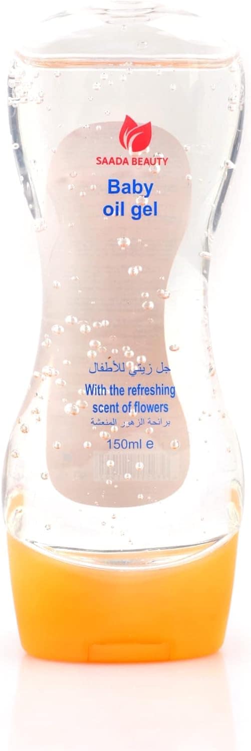 Saada Beauty Baby Oil Gel With Fresh Floral Scent 150ml, Orange, 1
