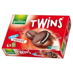 Gullon Twins Milk chocolate Biscuits 6*42g