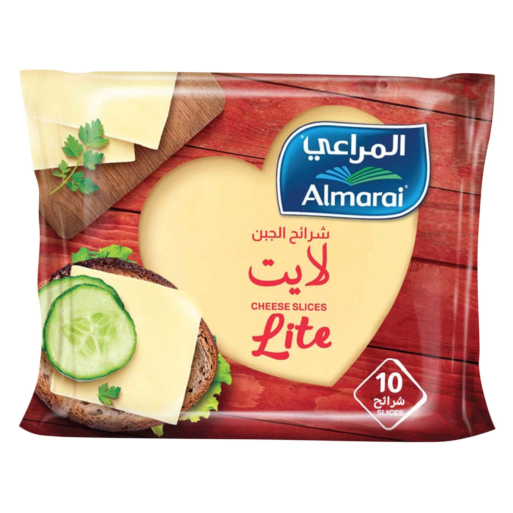 Almarai Lite Cheese Slices, 200 g, 8+2 Free