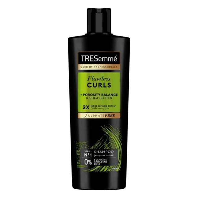 TRESemmé Flawless Curls Shampoo 2x More Defined Curls* with Porosity Balance™ & Shea Butter 350ml