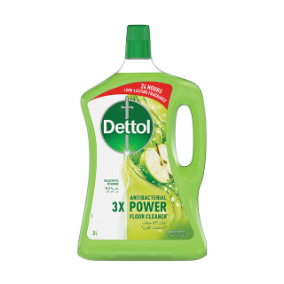 Dettol Green Apple Power Floor Cleaner 3L