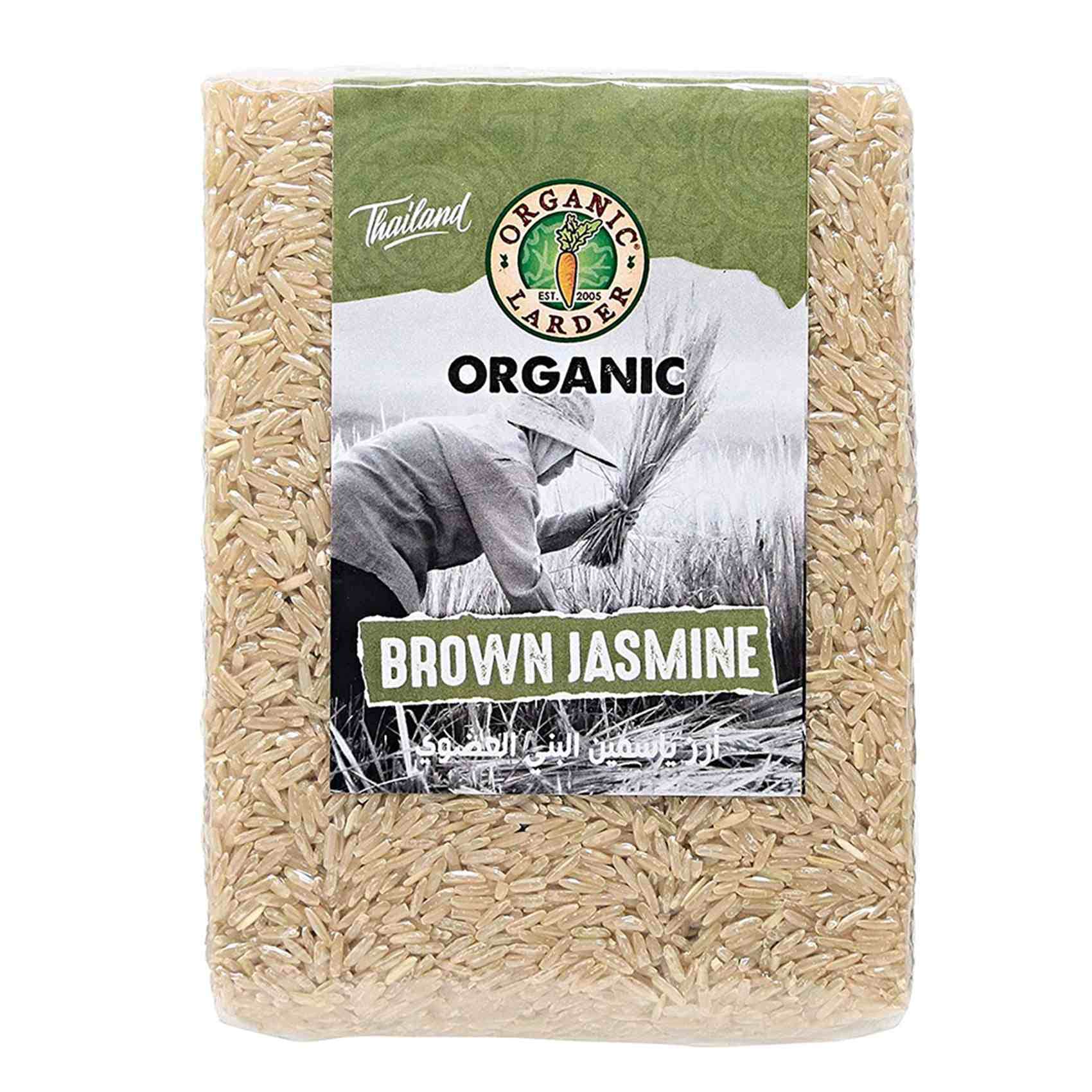 Organic Larder Jasmine Brown Rice 1kg
