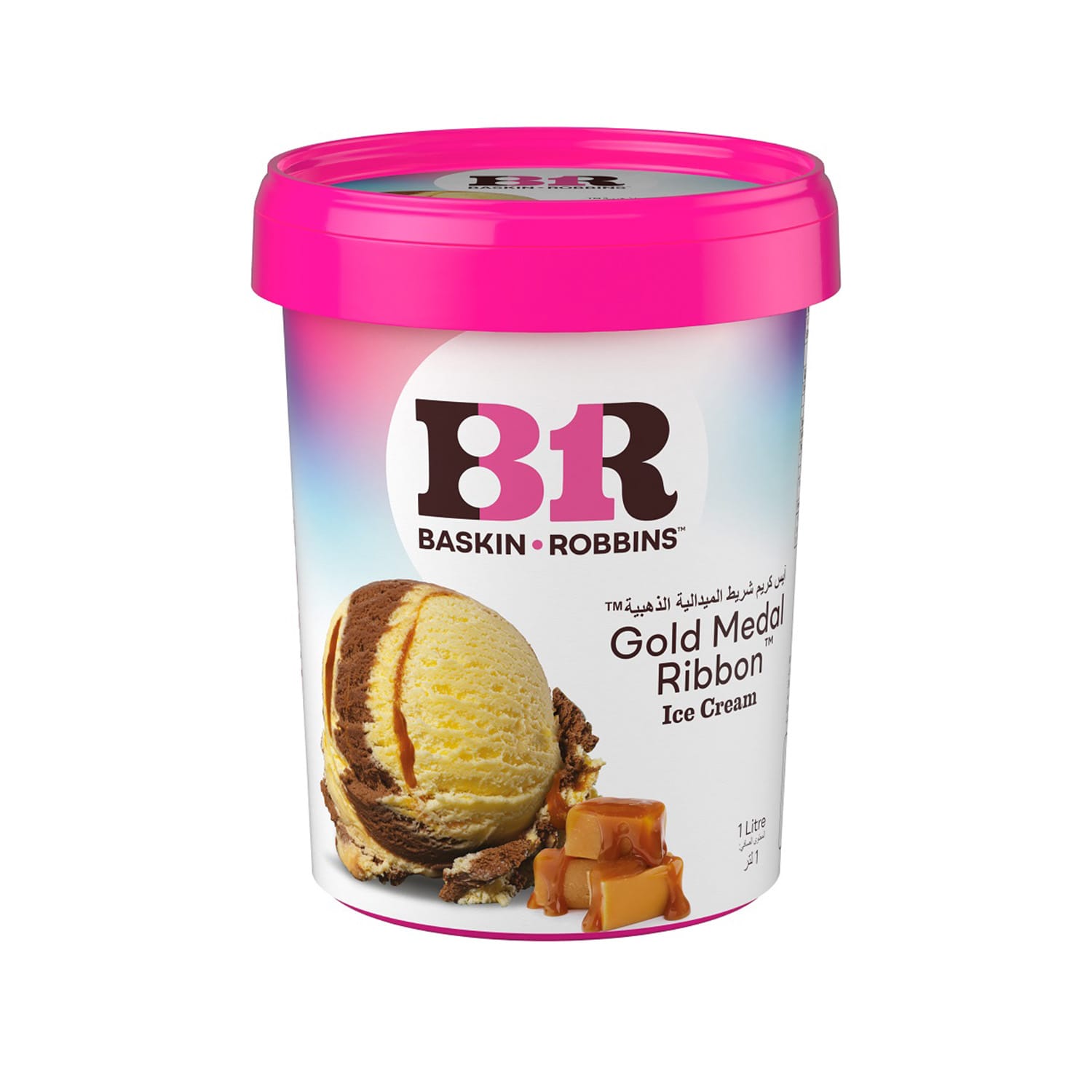 Baskin Robbins Gold Medal Ribbon Ice Cream 1 Litre