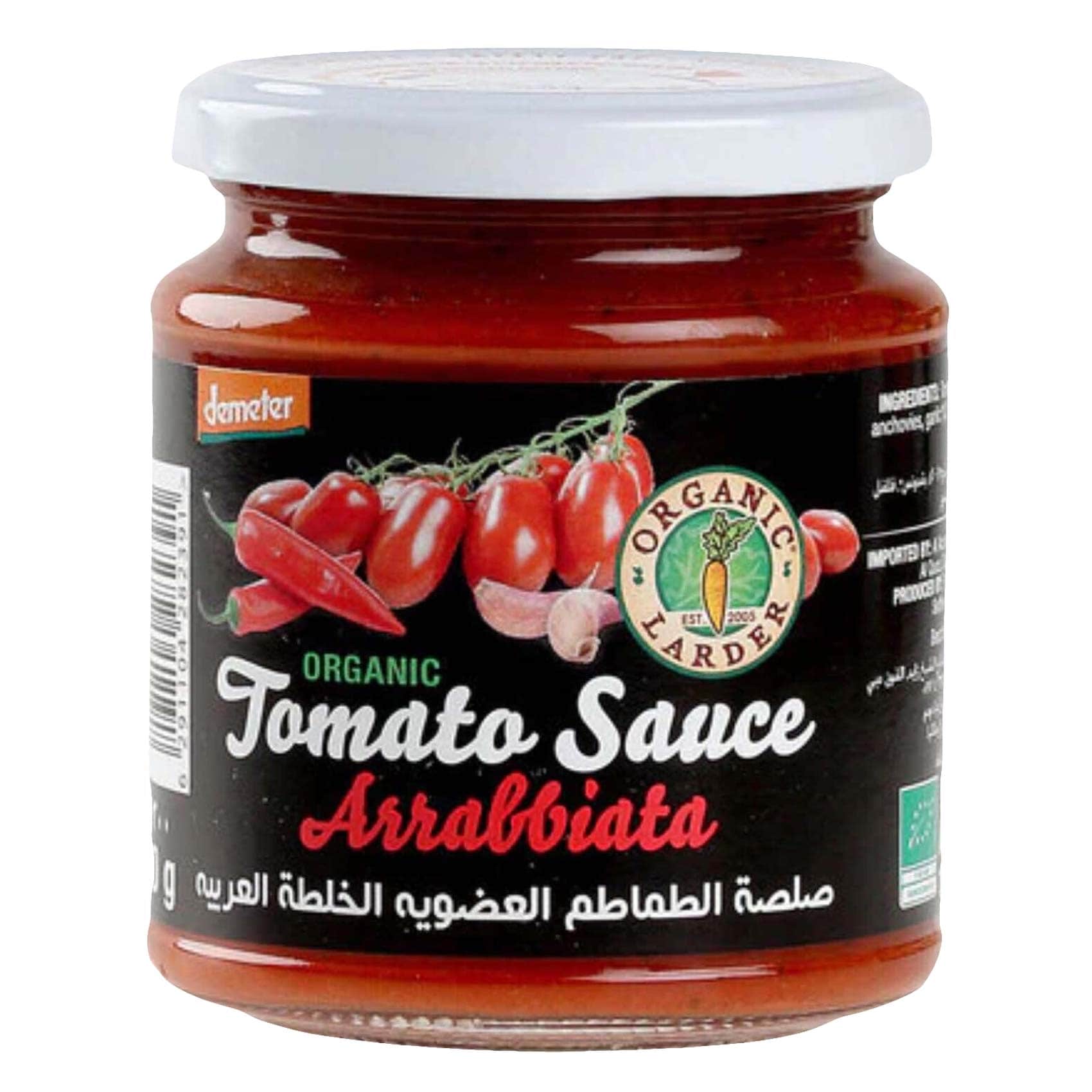 Larder Organic Tomato Sauce Arrabbiata 300g