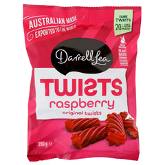 Darrell Lea Raspberry Twist Licorice 280g