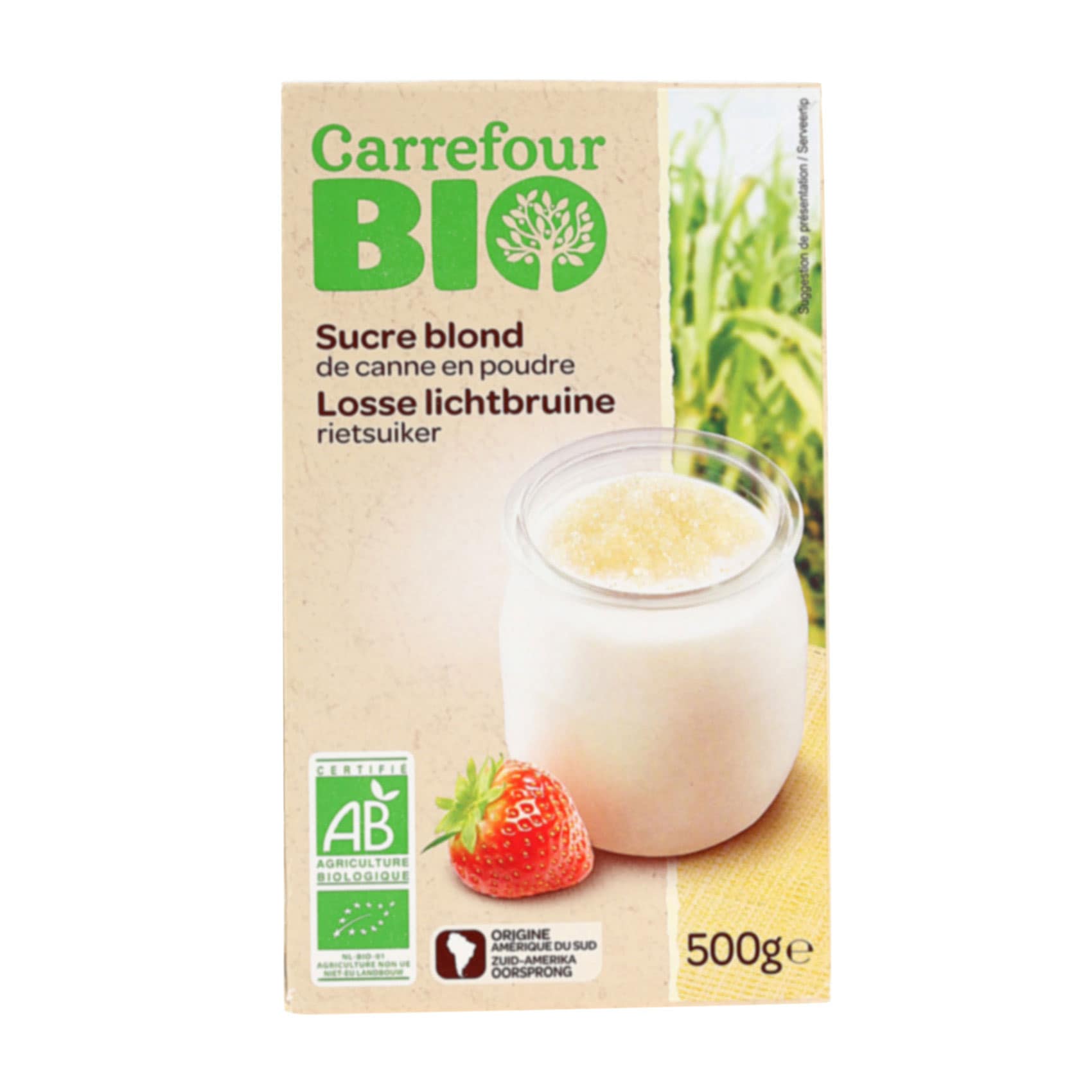 Carrefour Bio Organic Cane Blond Sugar 500g