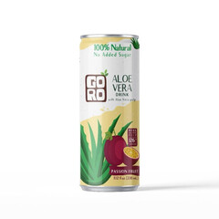 Goro Natural Aloe Vera Drink Passion Fruit with Pulp No Added Sugar 320ml