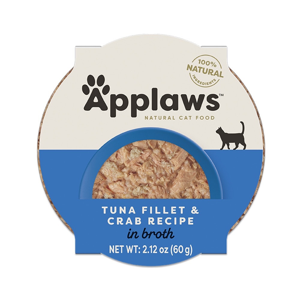 Applaws Tuna Fillet and Crab Recipe in Broth Wet Cat Food - 60 g