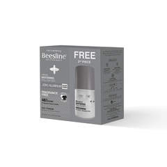 Beesline Men Natural Whitening Roll On Deodorant Zero Aluminum Fragrance Free 2*50ml