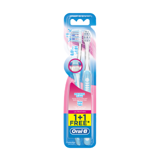 Oral-B Ultrathin Precision Clean Extra Manual Toothbrush 1+1pc