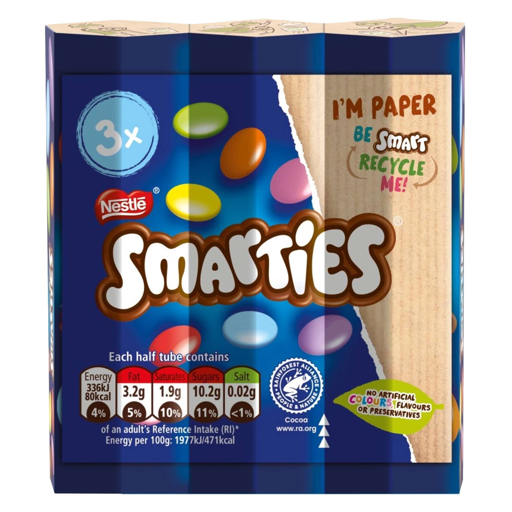 Nestle Smarties Hexatube 102g