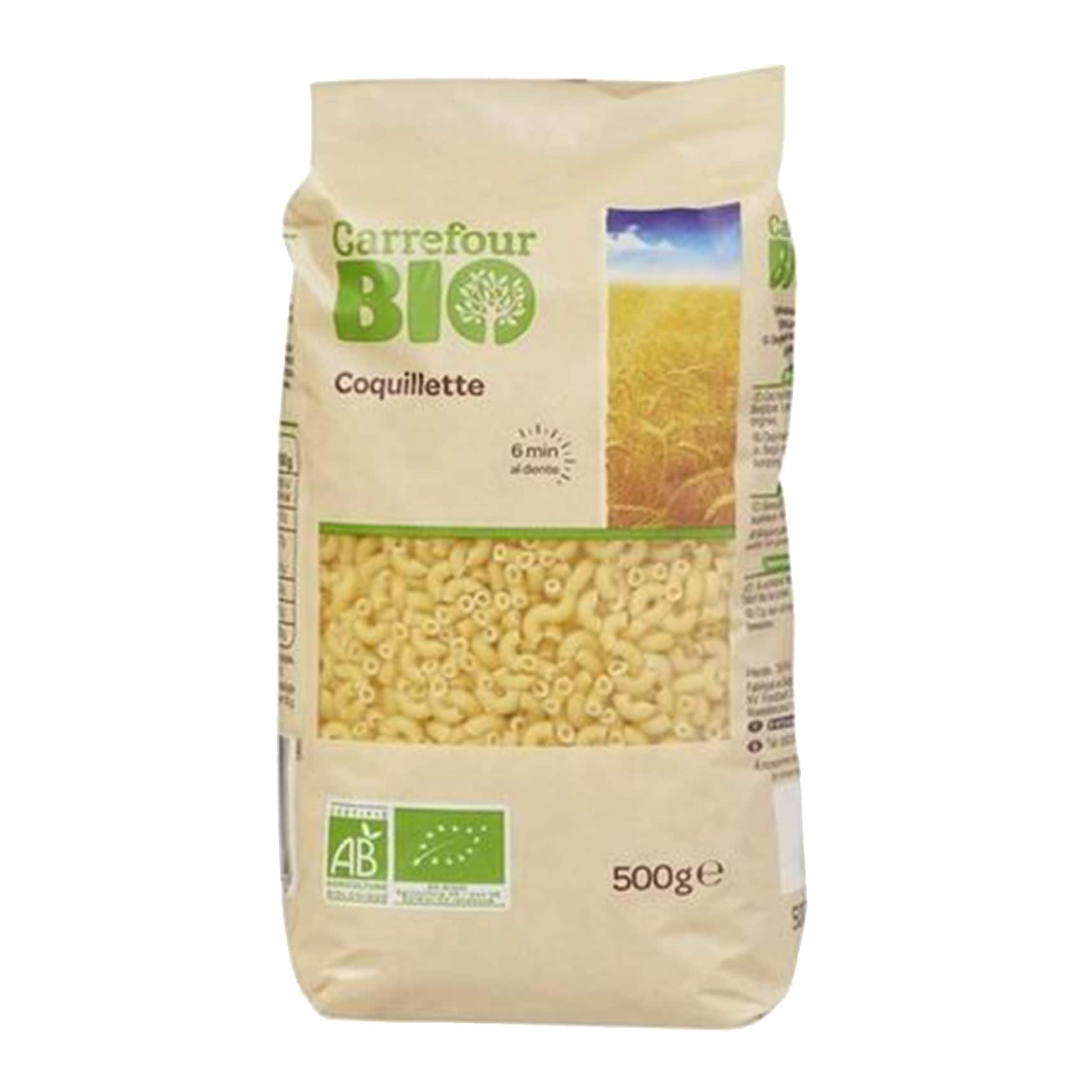 Carrefour Bio Pasta Shells 500g