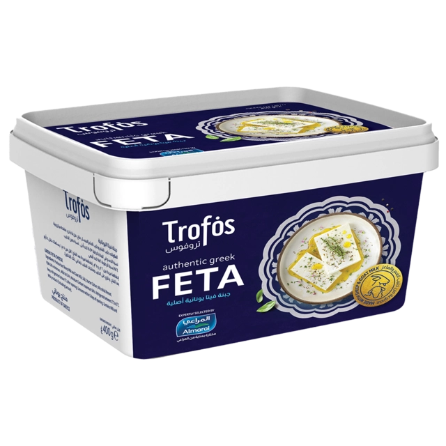 Trofos Authentic Greek Feta Cheese Tub 400 G