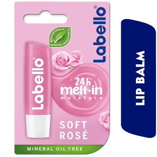 Labello Moisturizing Lip Balm Soft Rose 4.8g