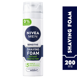 Nivea Men Sensitive Shaving Foam Chamomile & Hamamelis 200ml