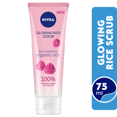 Nivea Face Glowing Rice Scrub Dry & Sensitive Skin Organic Rice & Bio Raspberry 75ml