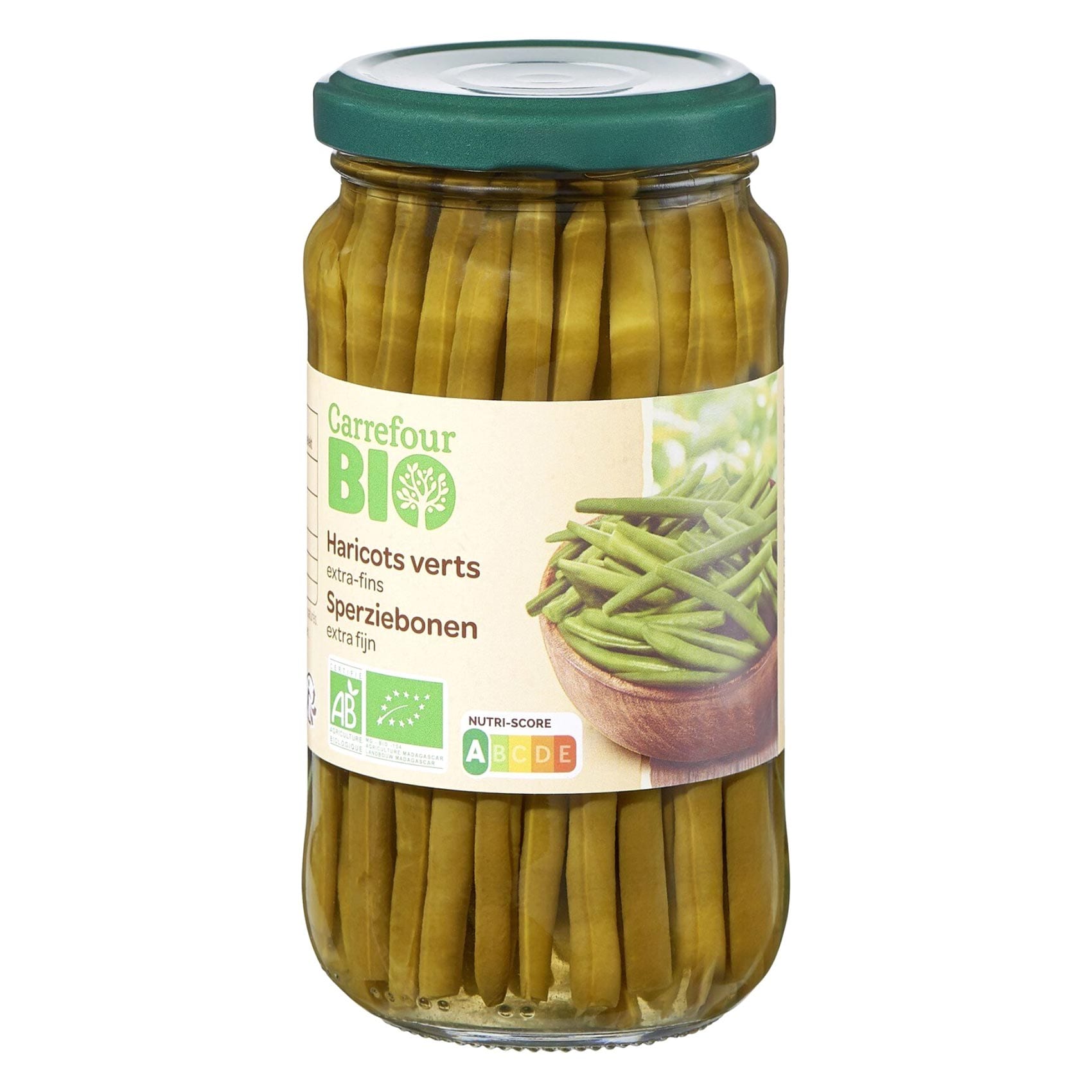 Carrefour Bio Extra Thin Green Beans 180g