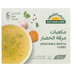 Natureland Organic Vegetable Broth Cubes with Sea Salt 66g