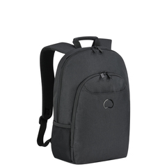 Delsey Esplanade 2-Cpt Backpack - Pc Protection Black 1pc