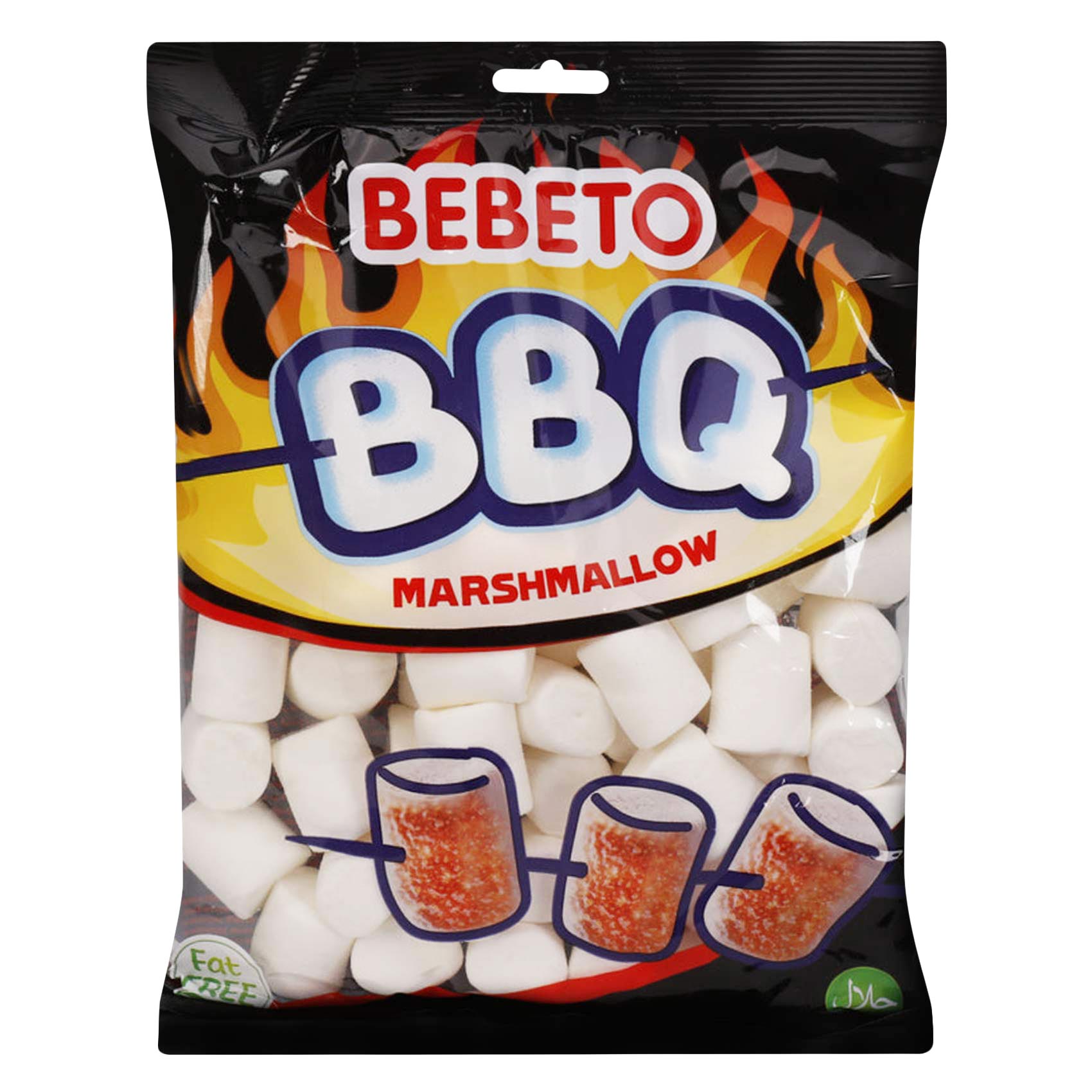 Bebeto BBQ Plain Marshmallow 250g