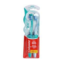 Colgate 360 Medium Multipack Toothbrush 1+1pc