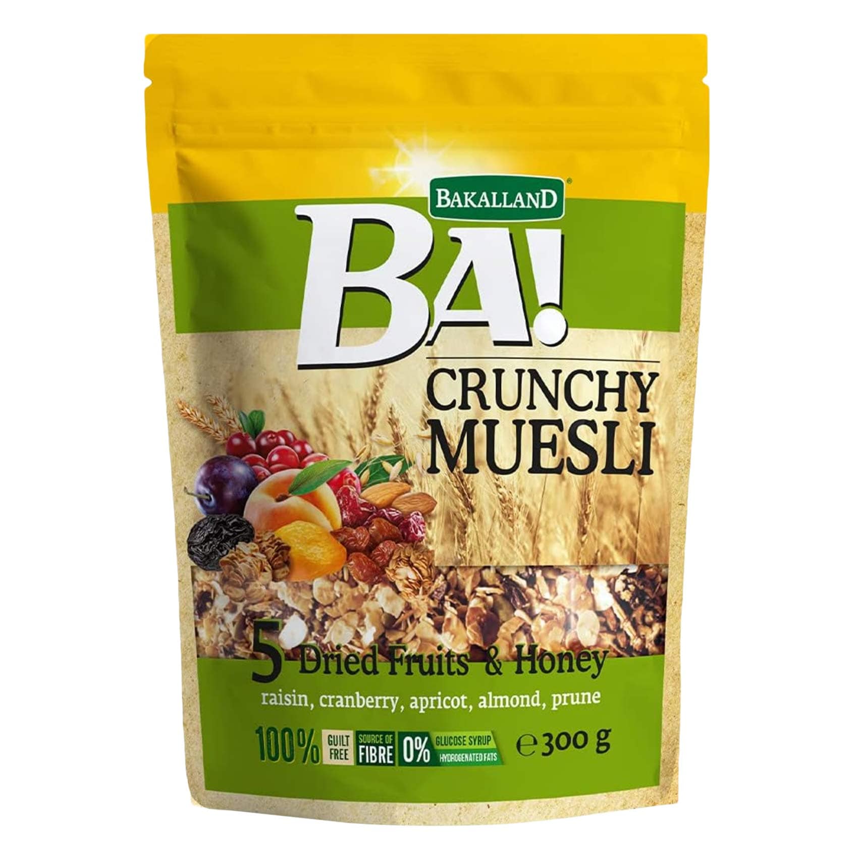 Bakalland BA! 5 Dried Fruits And Honey Crunchy Muesli 300g