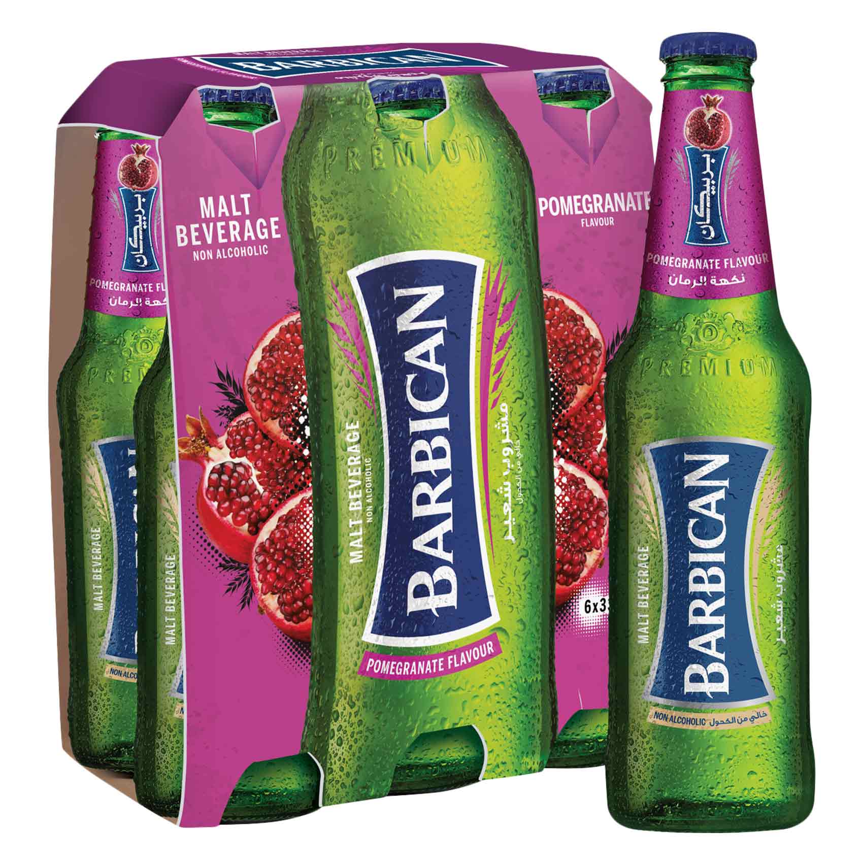 Barbican Pomegranate Flavour Malt Beverage 6*330ml