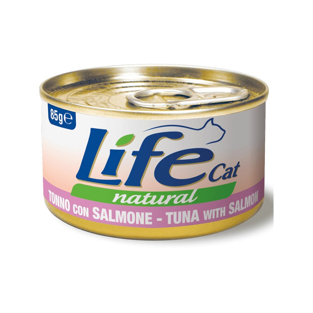 Life Cat Natural Tuna with Salmon Canned Cat Food - 85 g