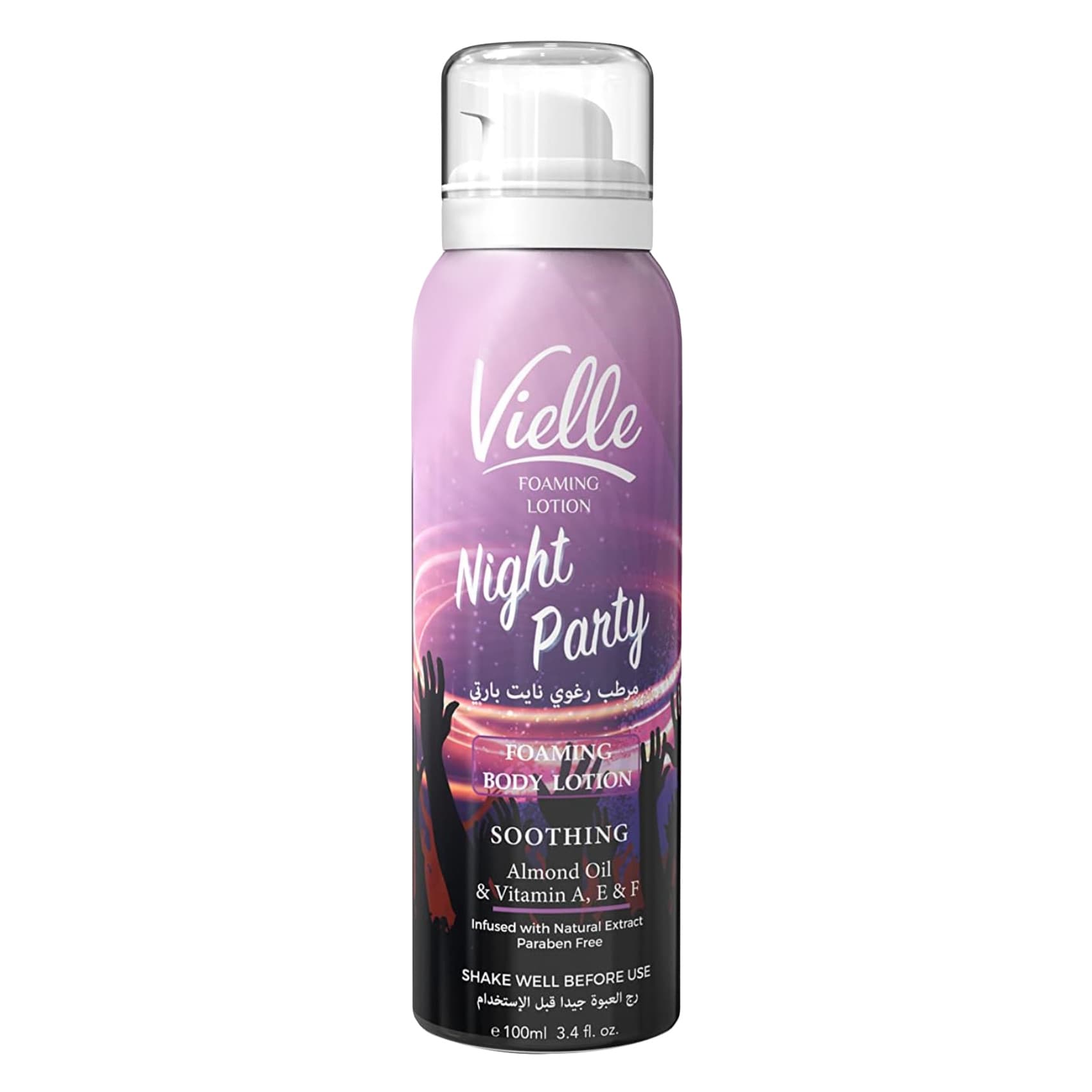 Vielle Foaming Body Lotion Night Party with Almond Oil & Vitamins- 100ml