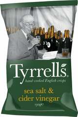 Tyrrells Sea Salt & Cider Vinegar Potato Crisps 150g