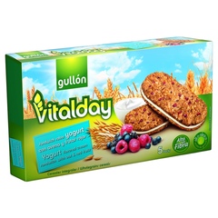 Gullon Vitalday Yogurt Flavored Cream Sandwich with Oat & Red Fruits 220g