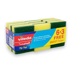 Vileda Tip Top Sponges 6+3pc