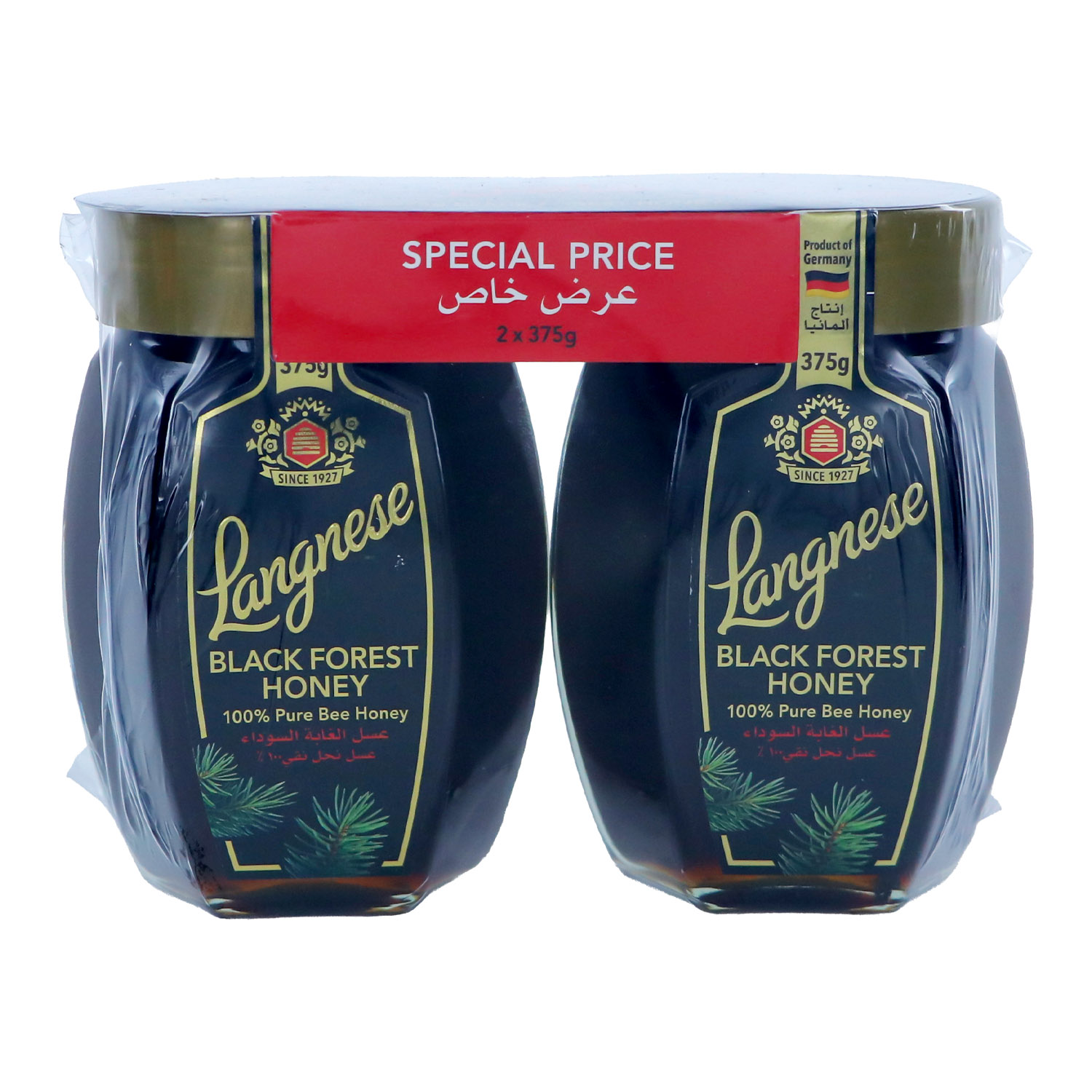Langnese Black Forest Honey Value Pack 2 x 375 g