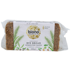 Biona Organic Organic Rye Bread Sprouted Seeds 500g