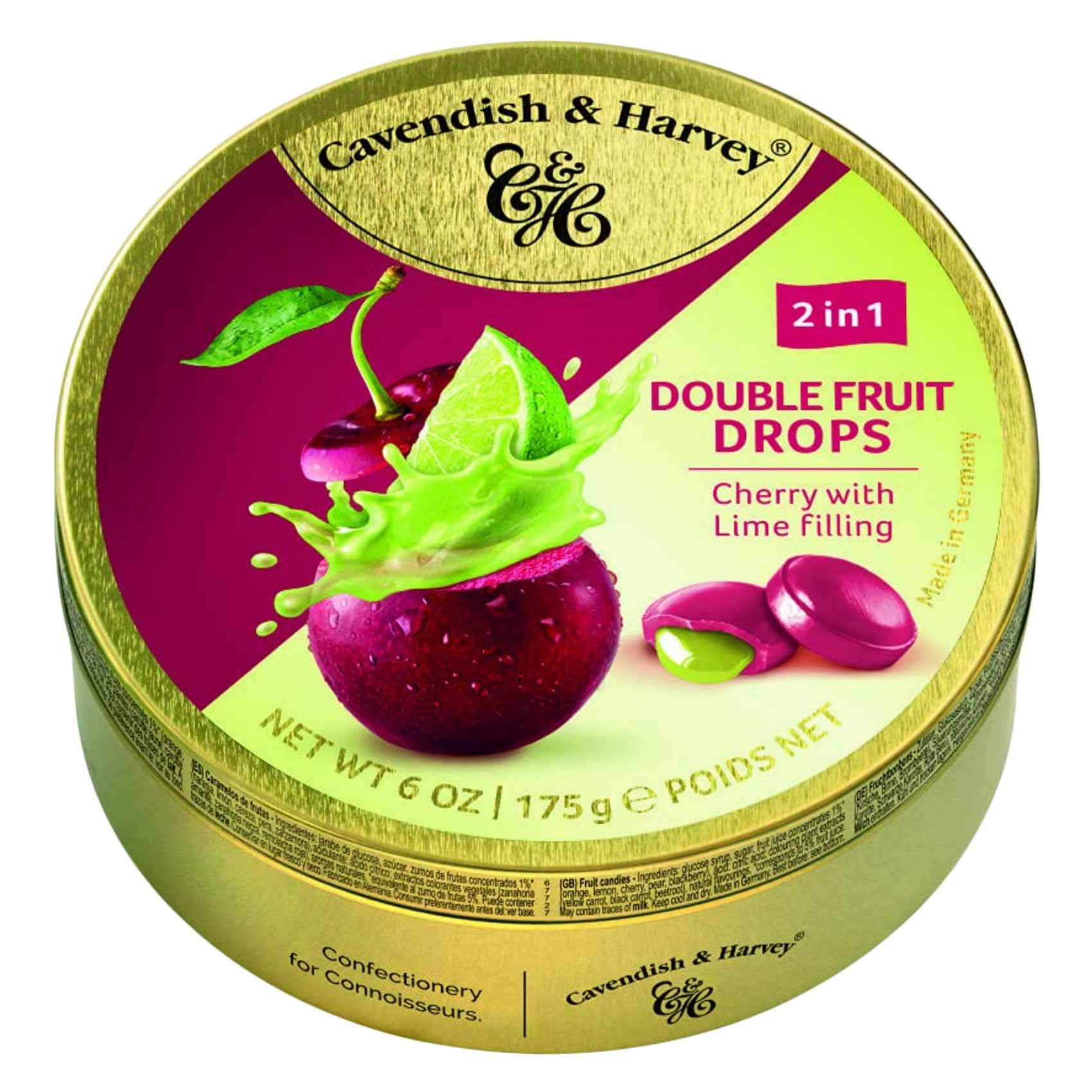 Cavendish & Harvey Cherry And Lime Filling Candy 175g