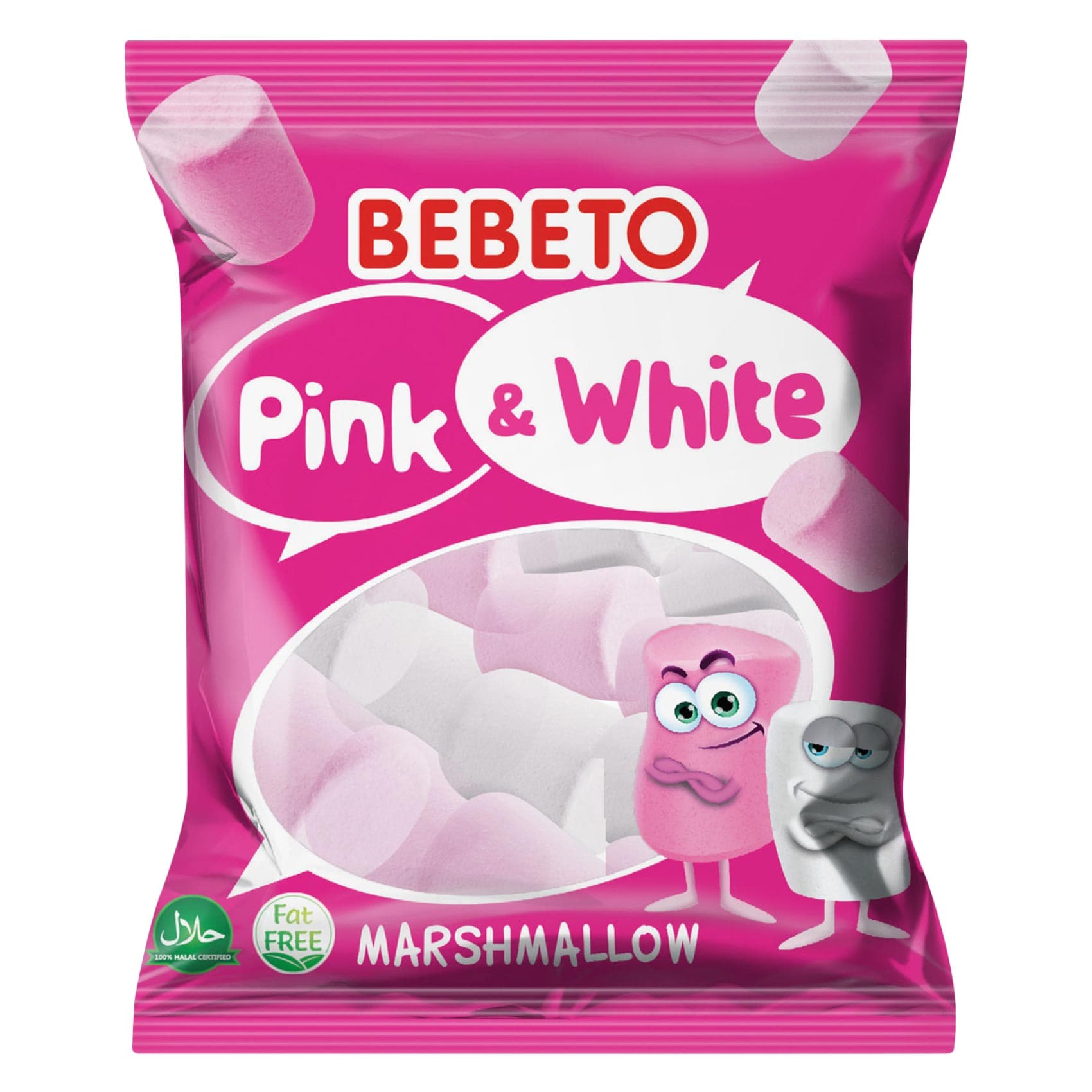Bebeto Pink & White Marshmallow 135g