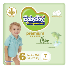 BabyJoy Olive Oil Moisturizer for Healthy Skin Diapers 6 XXL (16-25 KG) 7Diapers