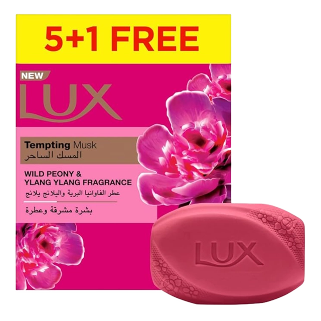 Bar Soap Tempting Musk With Wild Peony And Ylang Ylang Fragrance 5+1 Free
