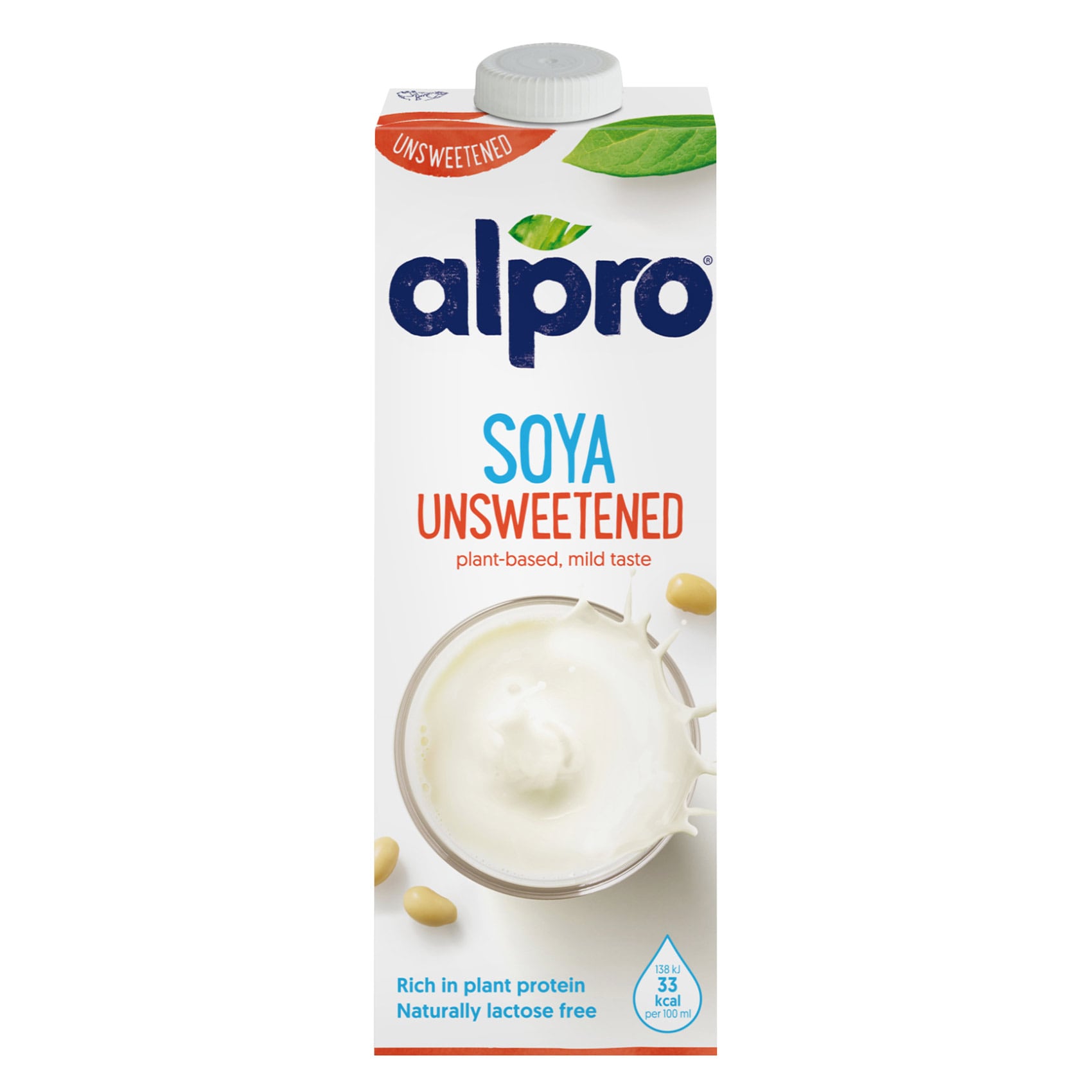 Alpro Unsweetened Soya Milk 1L