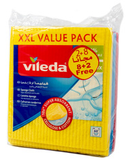 Vileda Sponge Cloth 8+2pc