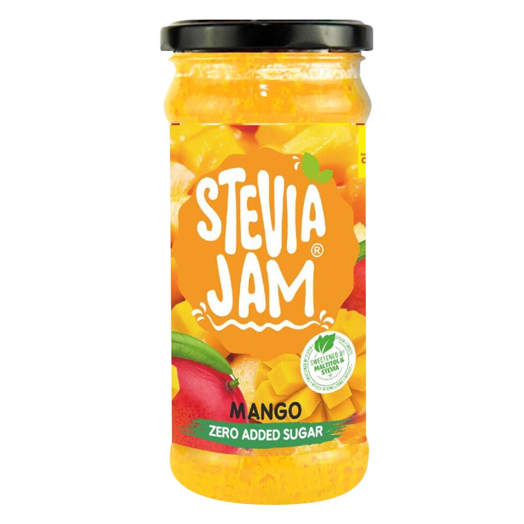Stevia Jam Mango – Sweetened with Stevia & Maltitol – Zero Added Sugar – 350 g