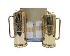 B & D Vacuum Flask Set 0.75l & 1l Gold 2 Piece OTB-GG-SET